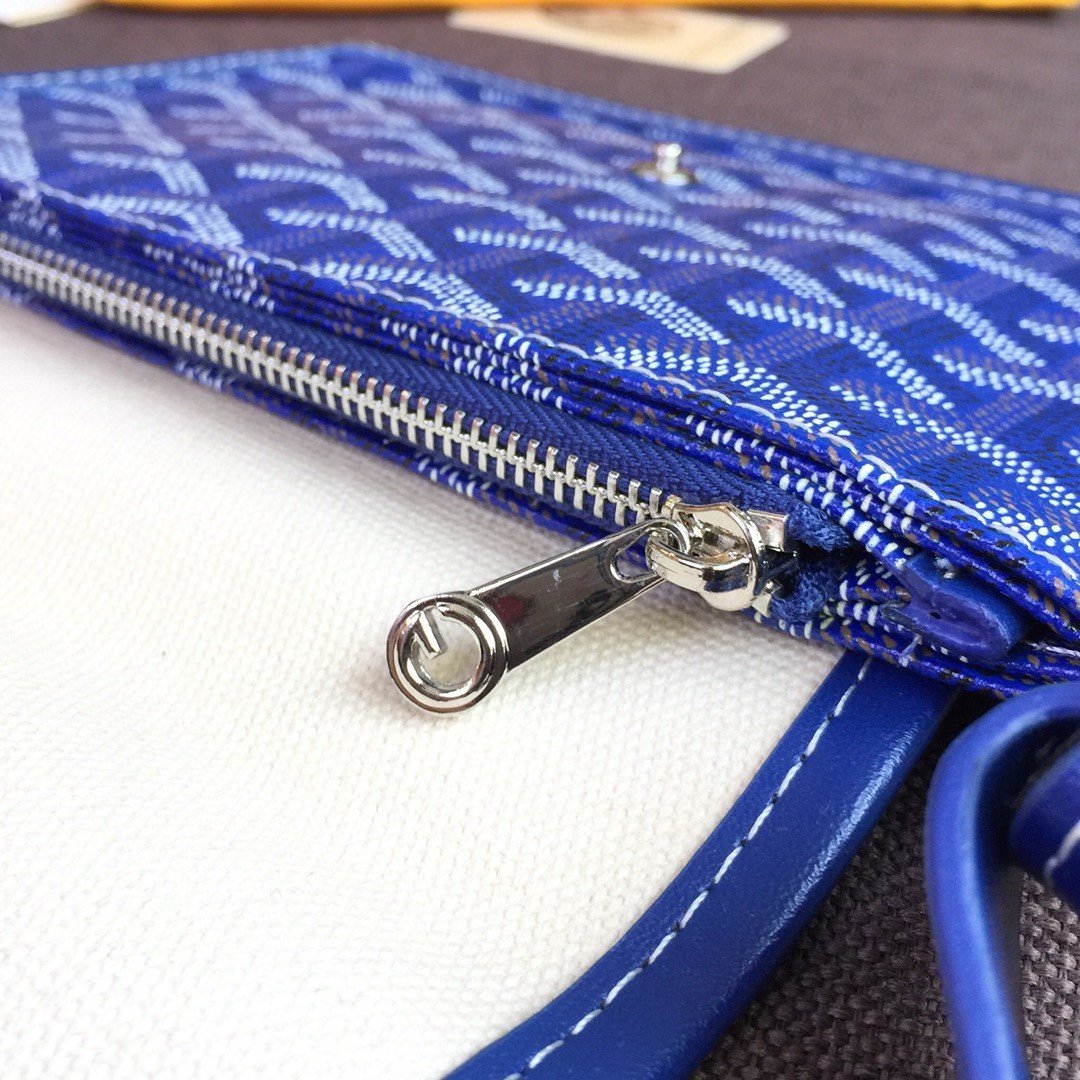 Goyard Plumet Pocket Wallet Blue For Women 8.1in/20.5cm PLUMETPMLTY10CL10P - Image 4