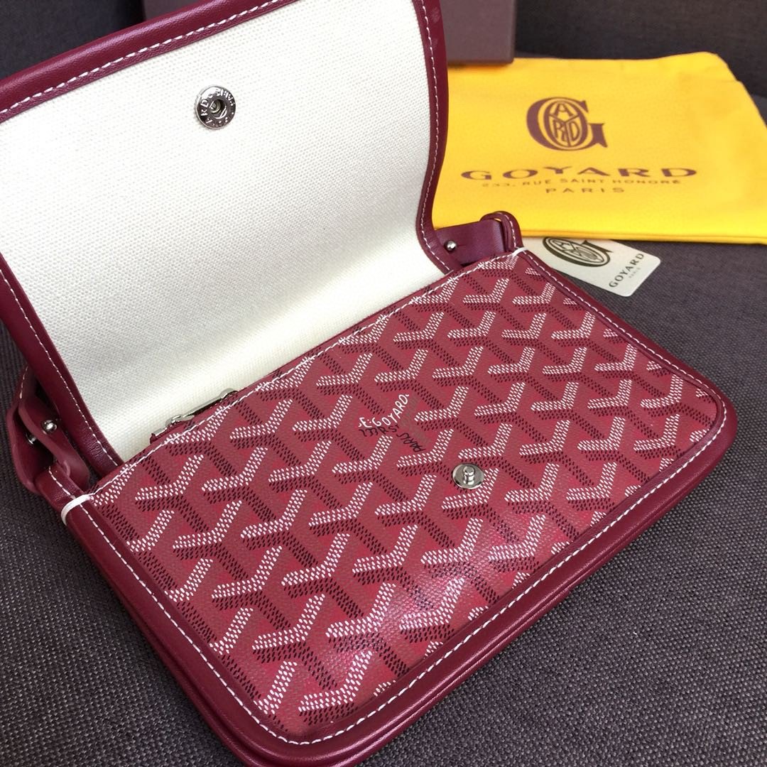 Goyard Plumet Pocket Wallet Burgundy For Women 8.1in/20.5cm PLUMETPMLTY33CL33P - Image 6