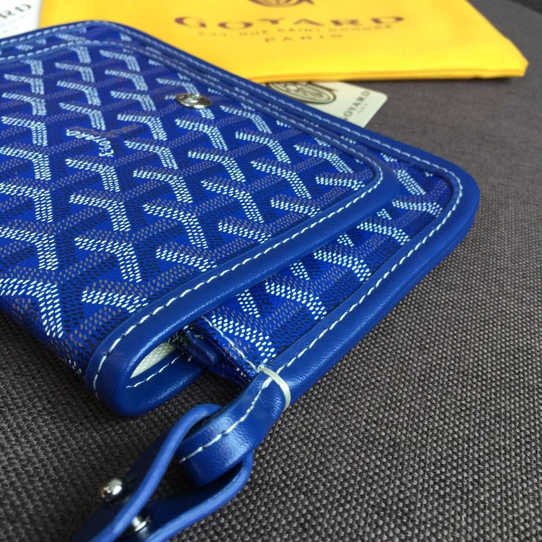 Goyard Plumet Pocket Wallet Blue For Women 8.1in/20.5cm PLUMETPMLTY10CL10P - Image 5