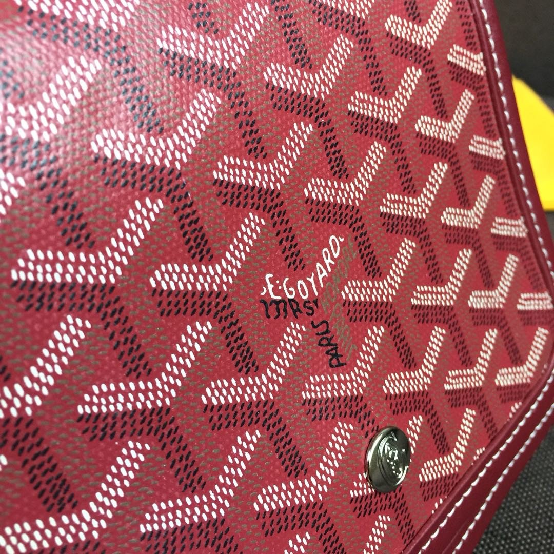 Goyard Plumet Pocket Wallet Burgundy For Women 8.1in/20.5cm PLUMETPMLTY33CL33P - Image 5