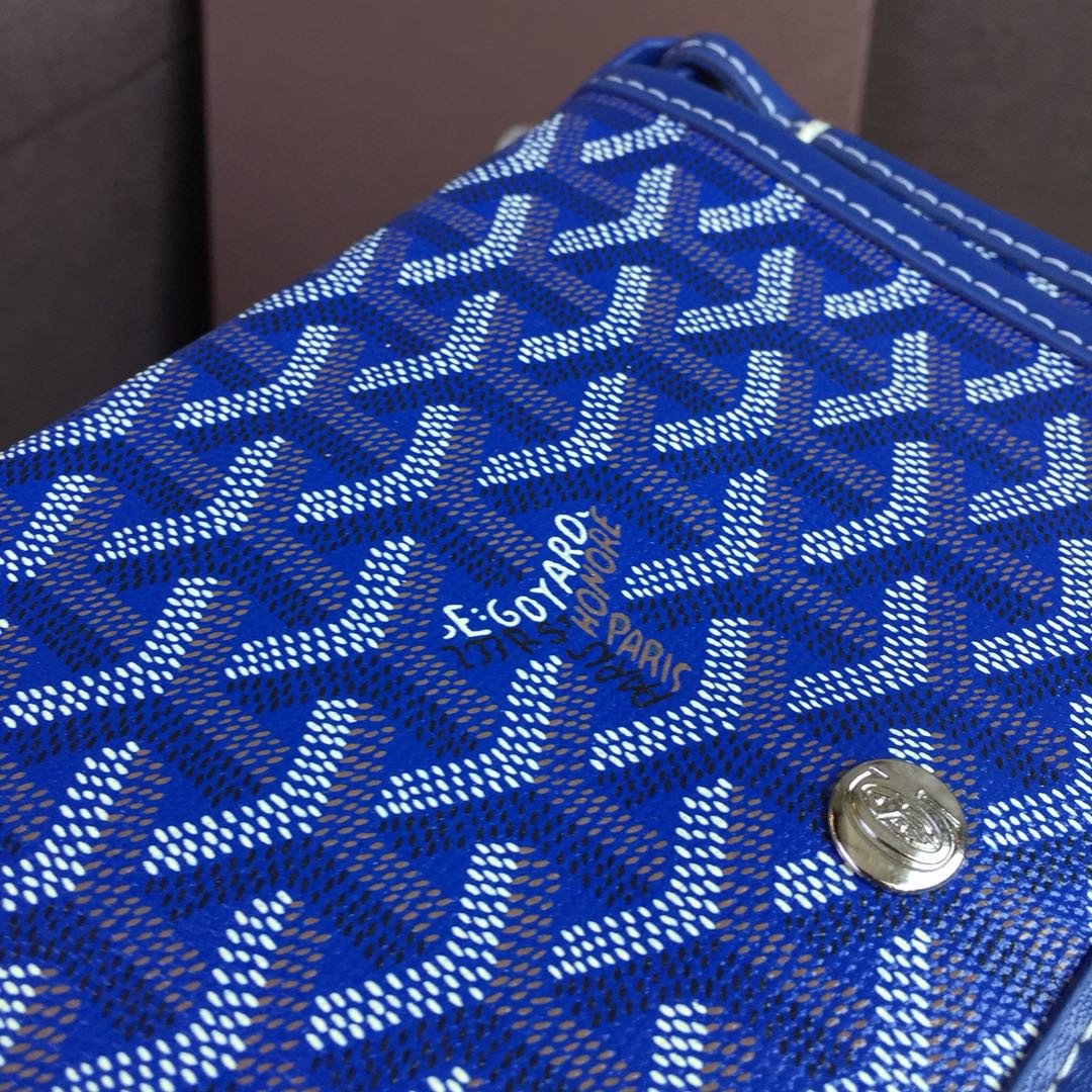 Goyard Plumet Pocket Wallet Blue For Women 8.1in/20.5cm PLUMETPMLTY10CL10P - Image 6