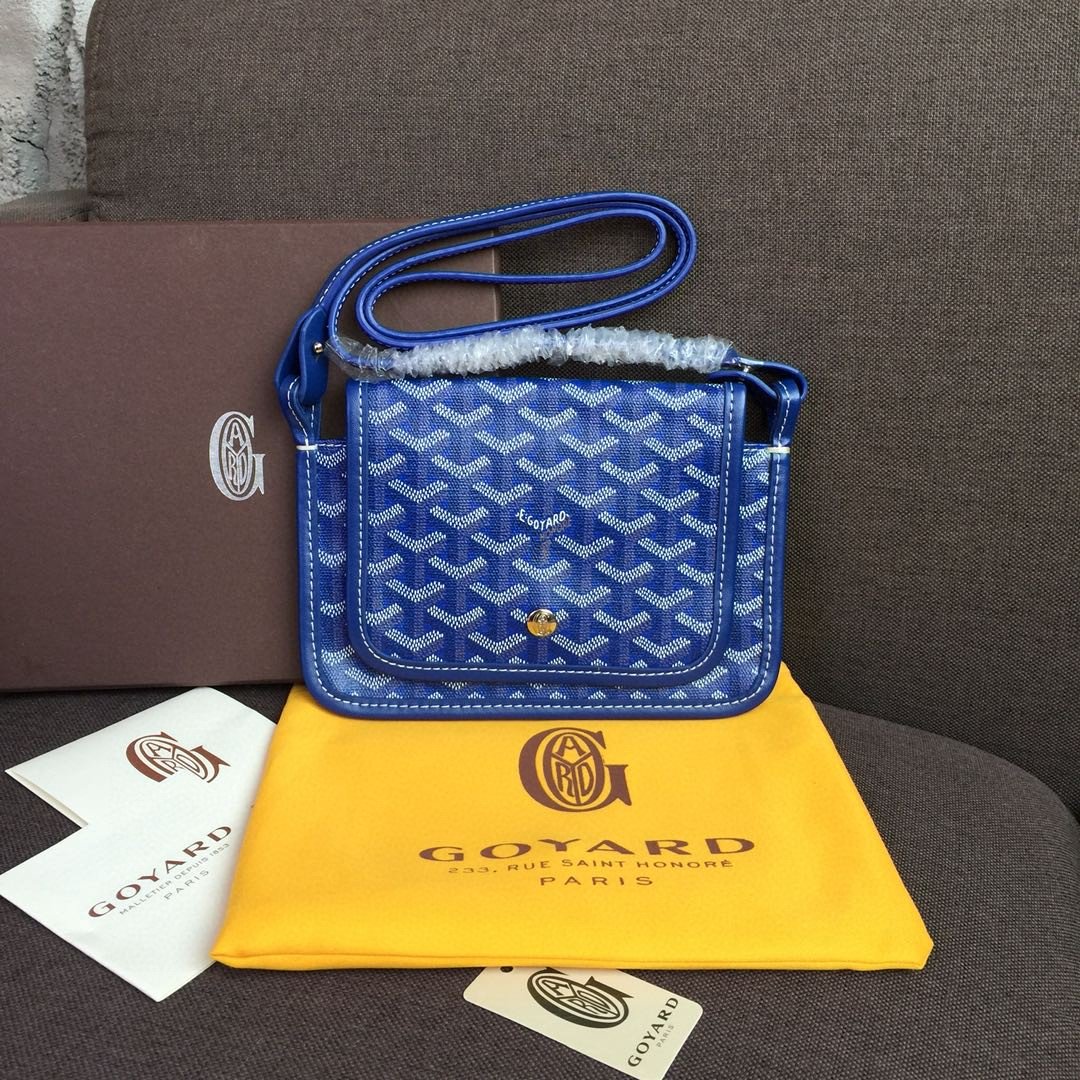 Goyard Plumet Pocket Wallet Blue For Women 8.1in/20.5cm PLUMETPMLTY10CL10P - Image 9