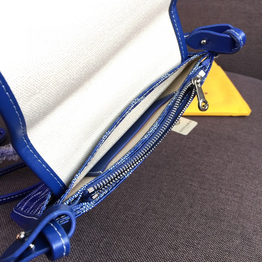 Goyard Plumet Pocket Wallet Blue For Women 8.1in/20.5cm PLUMETPMLTY10CL10P - Image 2