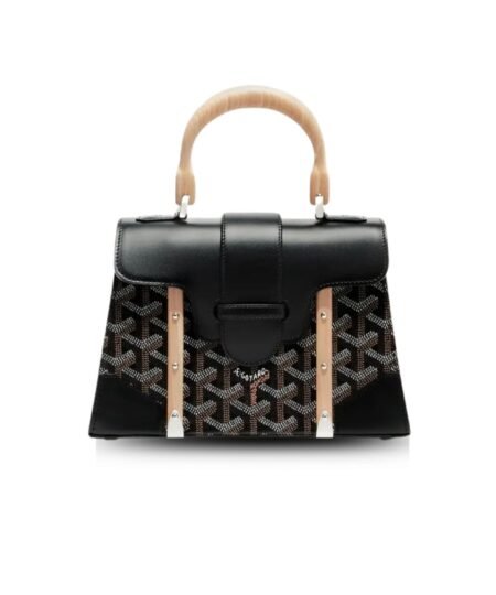 Goyard Saigon Structure Mini Bag Black For Women 7.9in/20cm SAIGOBMINTY01CL01P