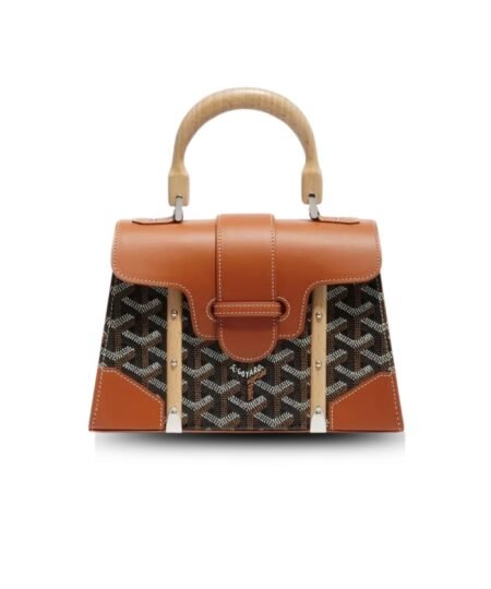 Goyard Saigon Structure Mini Bag Brown For Women 7.9in/20cm SAIGOBMINTY01CL03P