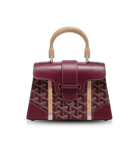 Goyard Saigon Structure Mini Bag Burgundy For Women 7.9in/20cm SAIGOBMINTY33CL33P