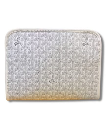 Goyard Jouvence GM Toiletry Bag White/Brown For Women‎ 11.6in/29.5cm JOUVENGMLTY01CL03P