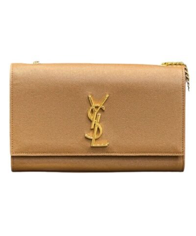 Saint Laurent Kate Chain Bag Brown For Women‎ 9.4in/24cm