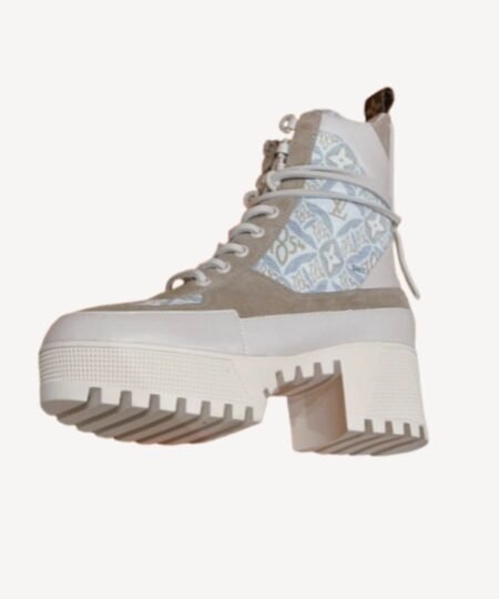 Louis Vuitton Laureate Platform Desert Boot Grey For Women
