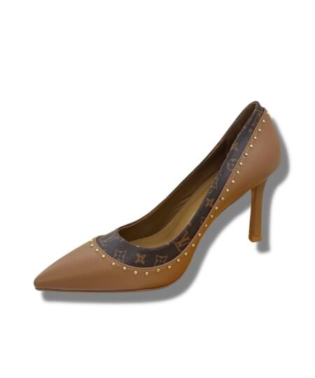 Louis Vuitton Signature Pump Brown For Women 9.5/3.7in