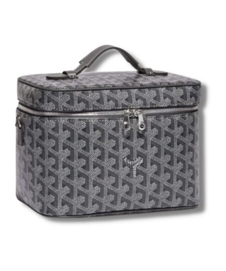 Goyard Muse Vanity Case Grey/Navy Blue For Women‎ 7.9in/20cm MUSEVAPMLTY01CL03P