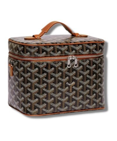 Goyard Muse Vanity Case Brown/Black For Women‎ 7.9in/20cm MUSEVAPMLTY01CL03P