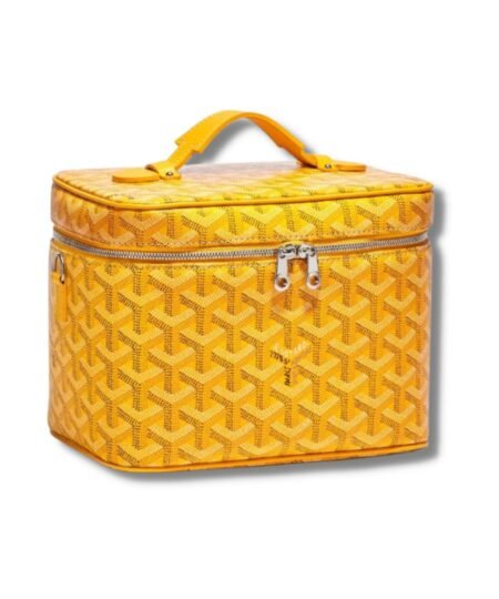 Goyard Muse Vanity Case Yellow/White/Orange For Women‎ 7.9in/20cm MUSEVAPMLTY01CL03P