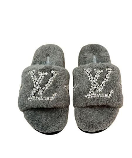 Louis Vuitton Paseo Flat Comfort Mule Grey For Women