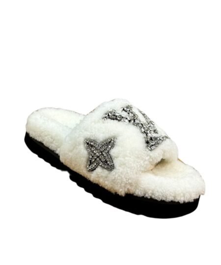 Louis Vuitton Paseo Flat Comfort Mule White For Women