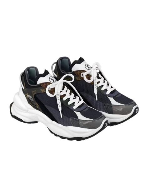 Louis Vuitton Run 55 Sneaker Black For Women 1AAP5L