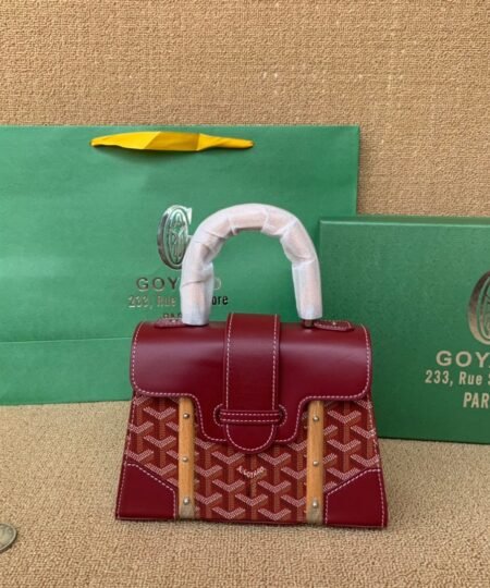 Alternative view of Goyard Saigon Structure Mini Bag Burgundy For Women‎ 7.9in/20cm SAIGOBMINTY33CL33P