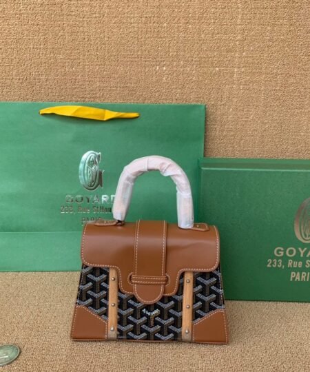 Alternative view of Goyard Saigon Structure Mini Bag Brown For Women‎ 7.9in/20cm SAIGOBMINTY01CL03P