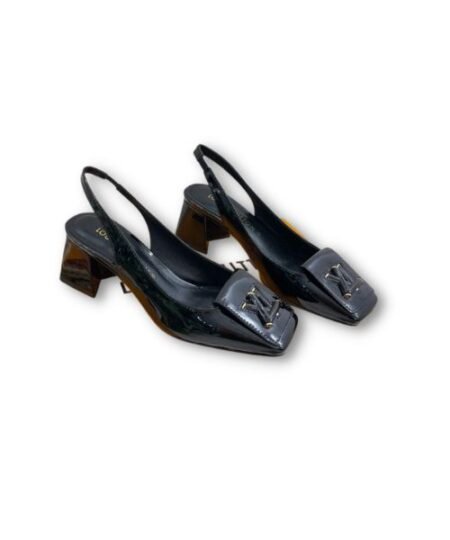 Louis Vuitton Shake Slingback Pump Black For Women 1AB0TR
