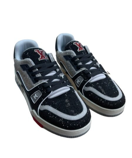 Louis Vuitton Trainer Sneaker LV Black/Silver For Women