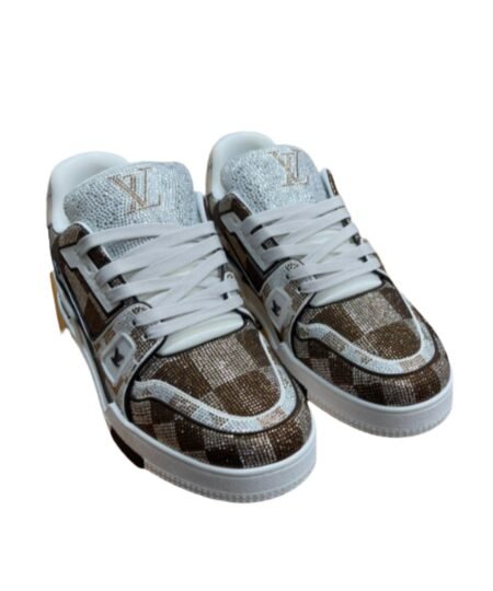 Louis Vuitton Trainer Sneaker LV Brown For Women