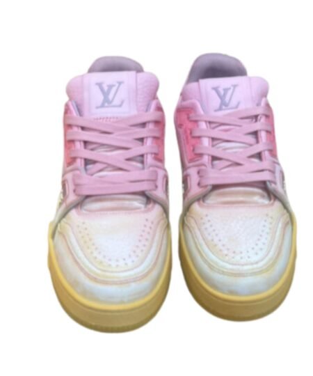 Louis Vuitton Trainer Sneaker LV Pink For Women