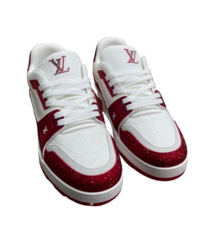 Louis Vuitton Trainer Sneaker LV Red For Women