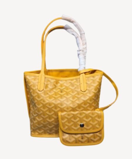 Goyard Anjou Mini Bag Yellow For Women‎ 7.9in/20cm