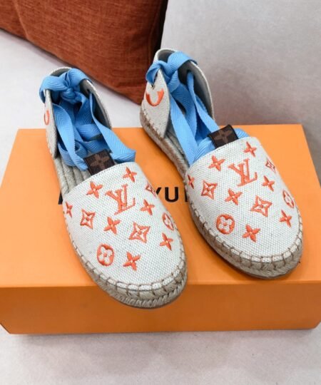 Louis Vuitton Women’s Starboard Flat Espadrille Orange For Women LV