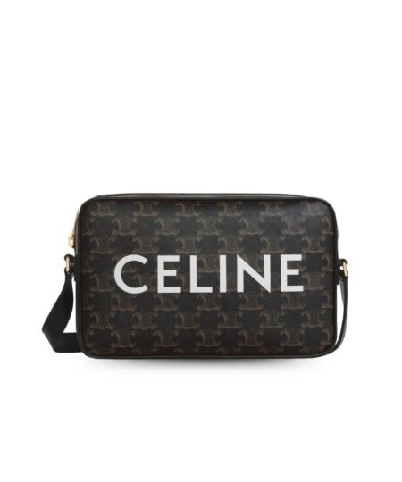 Celine Medium Messenger Bag Black For Men 9.1in/23cm 194502CIM.38OG