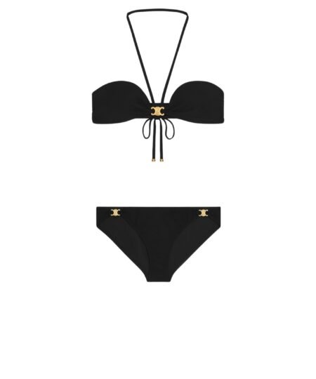 Celine Triomphe Balconette Bikini Black For Women RZ00C152C.38NO
