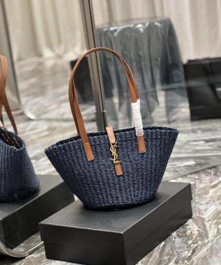 Saint Laurent Panier Medium Bag Blue For Women, Women’s Bags 16.5in/42cm YSL