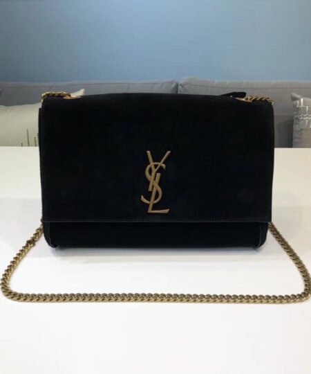 Saint Laurent Kate Medium Reversible Chain Bag Black For Women 28.5in/11.2cm YSL 5538040UD7W1000