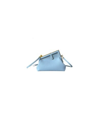 Fendi FD Small First Bag Blue/Beige/ Purple For Women 26cm/10.3in 8BP129ABVEF1993