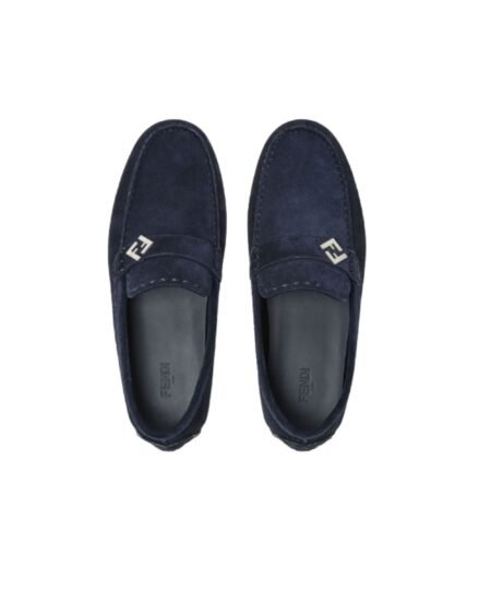 Fendi Drivers Loafer Navy Blue For Men – 7D1682QK9F0QB0