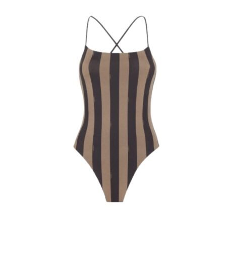 Fendi Reversible Swimsuit Brown For Women FXBA27AQBYF13IZ