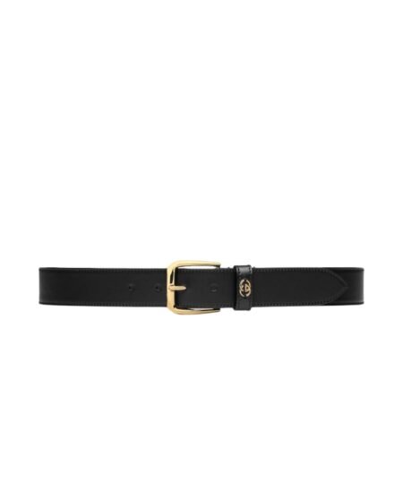 Gucci Belt With Interlocking G Detail 35mm Black For Men ‎673921 AP00G 1000