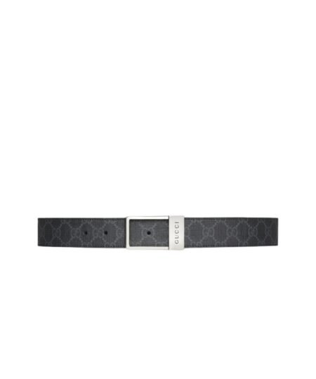 Gucci GG Belt 35mm With Rectangular Buckle Black For Men 722370 KGD0N 1000