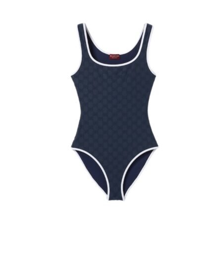 Gucci GG Swimsuit Blue For Women 816081 XHAJ7 4632
