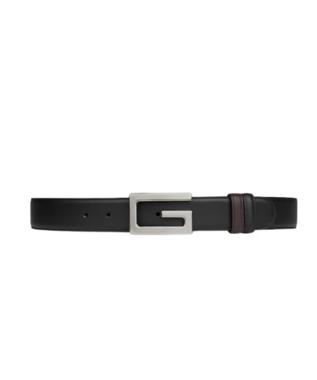 Gucci Reversible Belt 36mm With Square G Buckle Black For Men 626974 AP0BN 1062