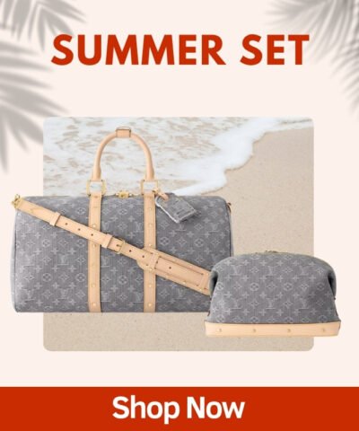 Summer Set Louis Vuitton: Keepall Bandoulière 45 + Cosmetic Pouch GM