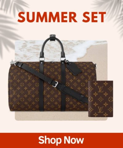 Summer Set Louis Vuitton: Keepall Bandoulière 45 + Passport Cover Wallet