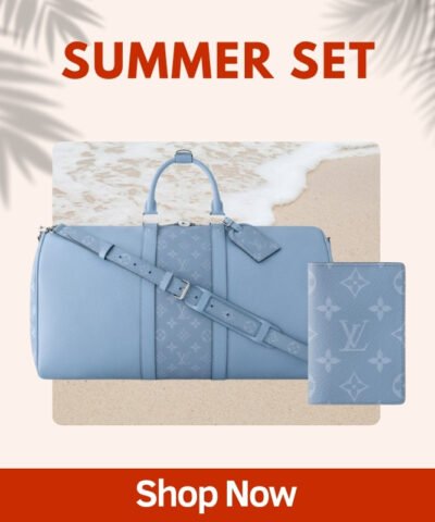Summer Set Louis Vuitton: Keepall Bandoulière 50 Bag + Pocket Organizer