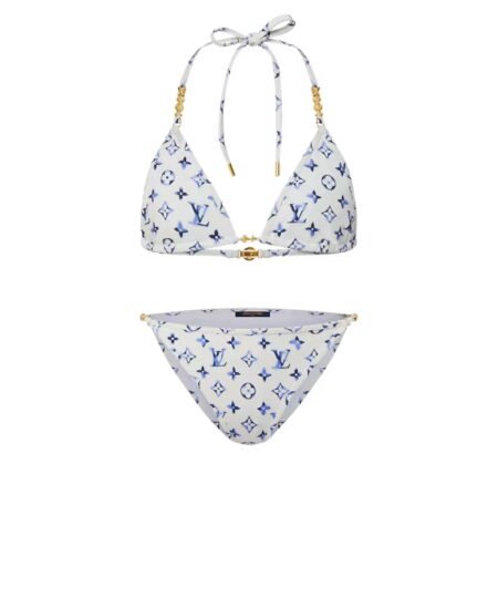 Louis Vuitton Aquarelle Monogram Bikini Petrol Blue For Women 1AHHU5