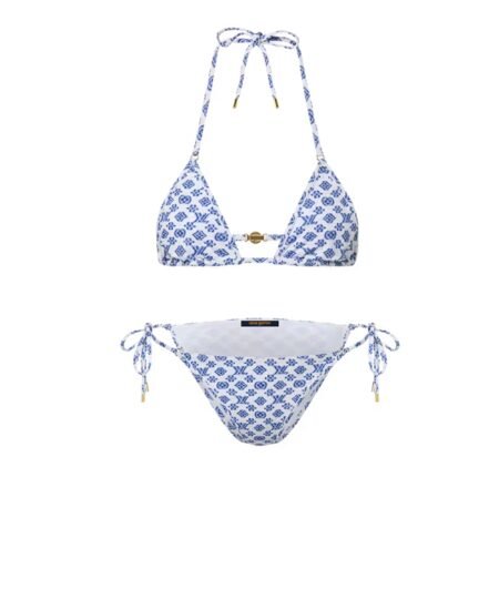 Louis Vuitton Blurry Monogram Bikini France Blue For Women 1AFUWZ