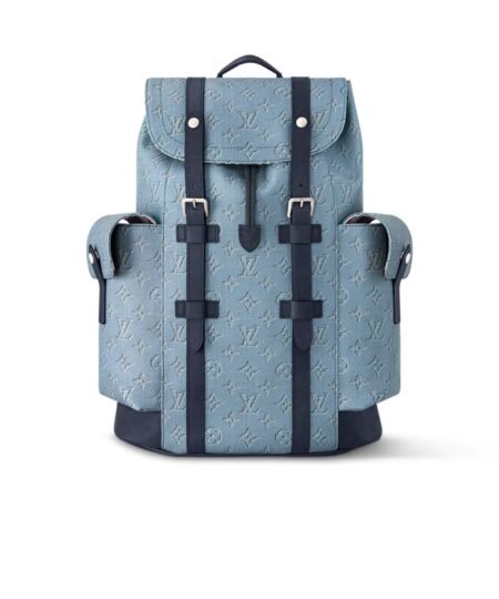 Louis Vuitton Christopher MM Bag Blue For Men 44cm/17in – M14676