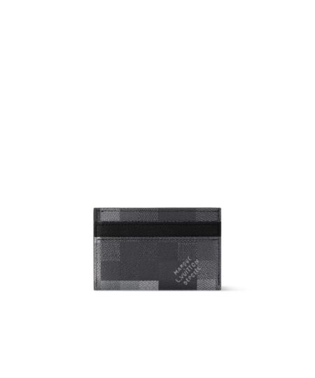 Louis Vuitton Double Card Holder Black For Men 11cm/4.3in – M14929