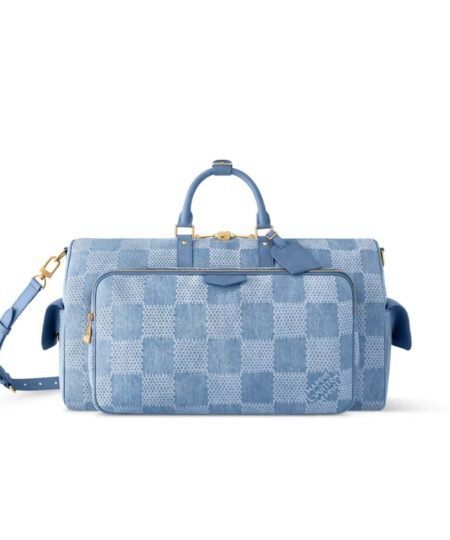 Louis Vuitton Keepall Cargo 50 Bag Denim Blue For Men 52cm/20in – N00197