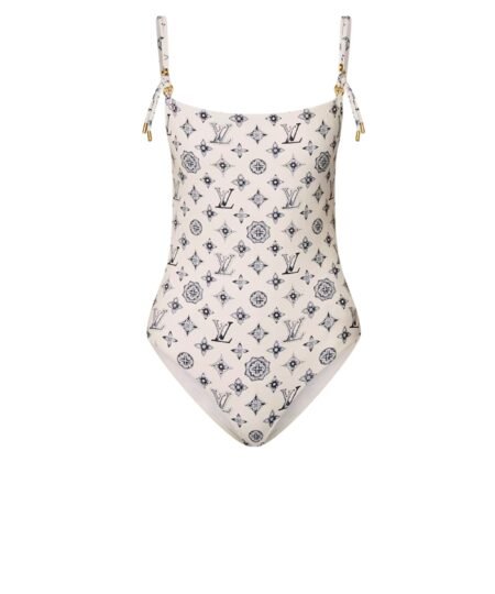 Louis Vuitton Monogram Swimsuit Beige For Women 1AGQ60