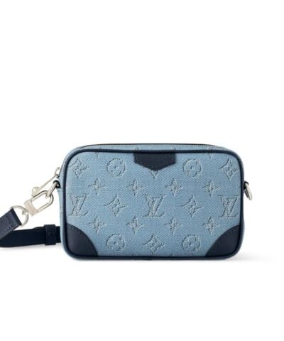 Louis Vuitton Trocadéro Wearable Wallet Blue For Men 20cm/7.9in – M14684